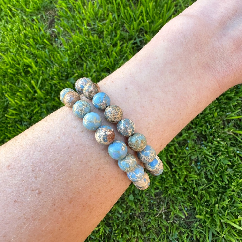 Carolina Blue Sea Jasper Bracelet